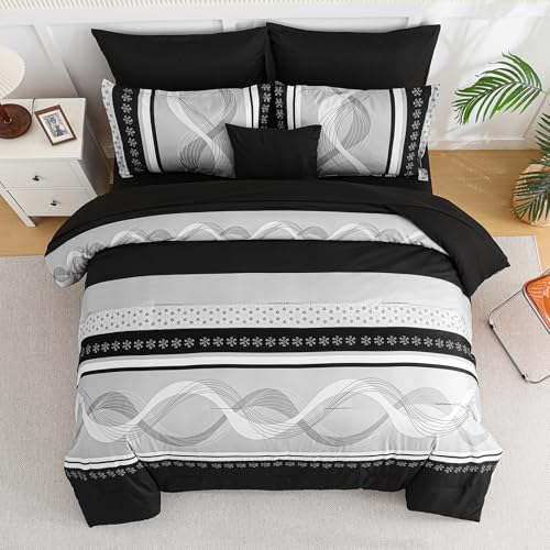 Black Comforter Set California King Size