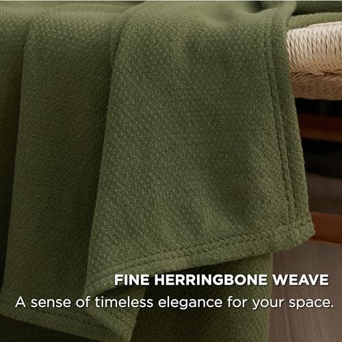 GentleSoft 100% Cotton Blanket King Size for Bed