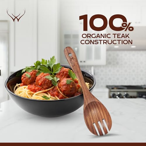 8 Pcs Teak Wooden Utensil Set (8 Count)
