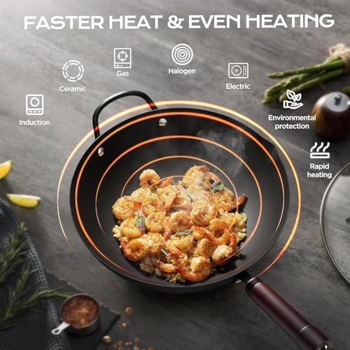 Wok 13 Inch Carbon Steel Woks & Stir