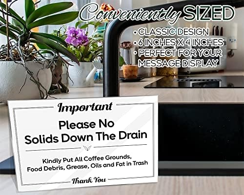 Please No Solids Down the Drain (5 Count)