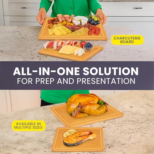 Extra Large Bamboo Cutting Board Set of 2