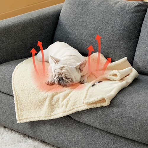 Self Warming Dog Blanket for Medium Dogs Waterproof