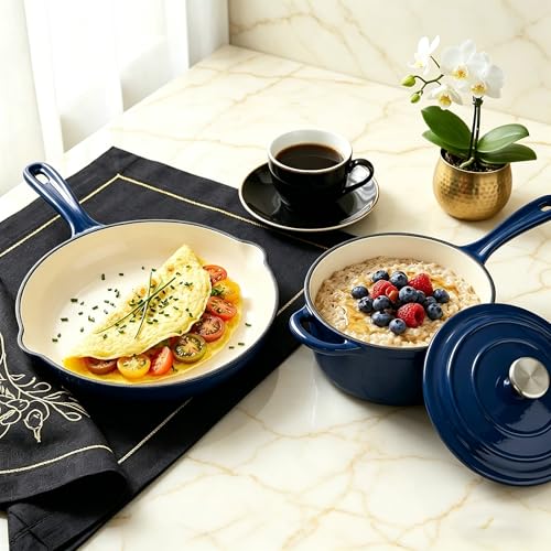 Enameled Cast Iron Cookware Set