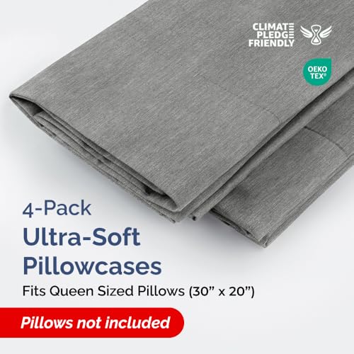Queen Pillow Cases Set of 4 (4 Count)