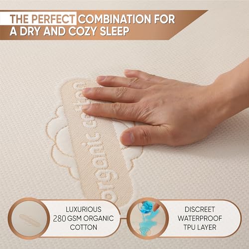 Deluxe Waterproof Organic Mattress Protector California King Size