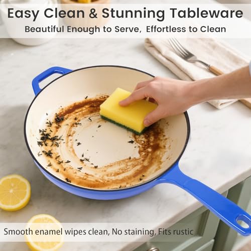 Enameled Cast Iron Skillet