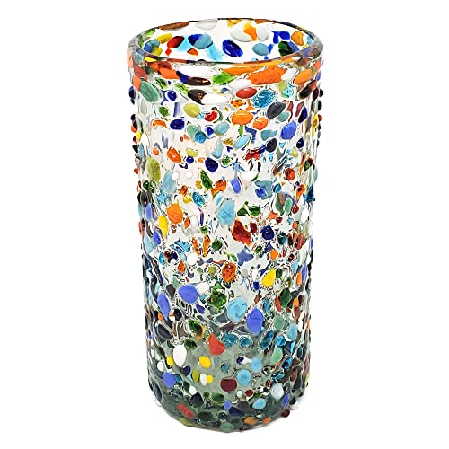 Confetti Rocks 20 oz Tall Iced Tea Glasses (6 Count)