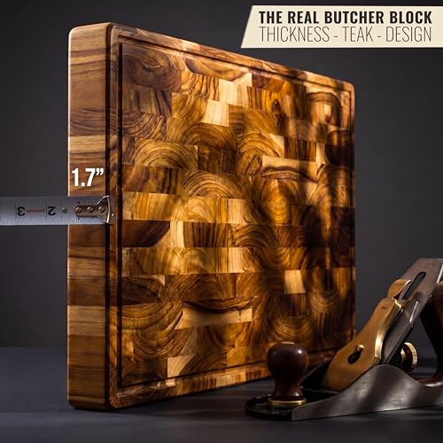 XXL Teak Wood Cutting Board for Kitchen