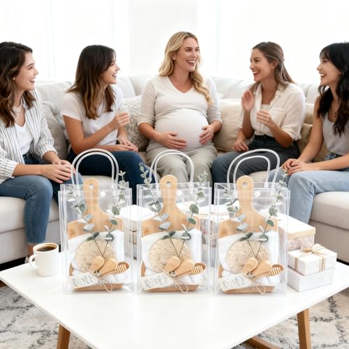 67Pcs Baby Shower Prizes Charcuterie Boards Bulk for Guests Bamboo Cheese Board Gift Set Mini Cutting Boards Wedding Bridal Party Favors for Valentine's Day Housewarming Christmas Birthday (6 Count)