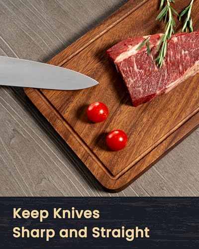 Walnut Wood Cutting Board with Juice Groove for Kitchen Countertop