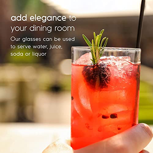 Clear Blown 9 oz Juice Glasses (6 Count)