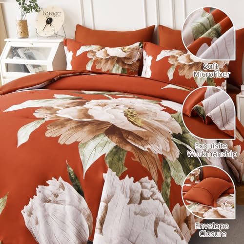 Burnt Orange Comforter Set King Size