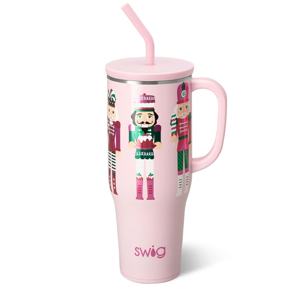 40oz Insulated Mega Mug with Handle & Straw