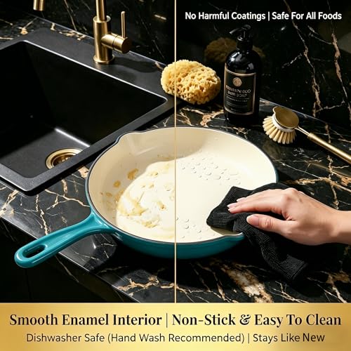 Enameled Cast Iron Cookware Set