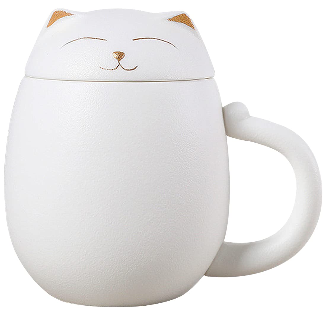 Liywall Ceramic Tea Mug with Infuser and Lid