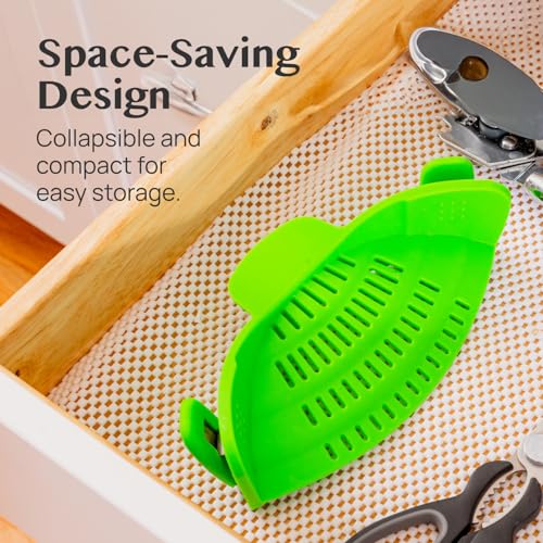 Snap N' Strain Clip On Strainer for Pots and Pans