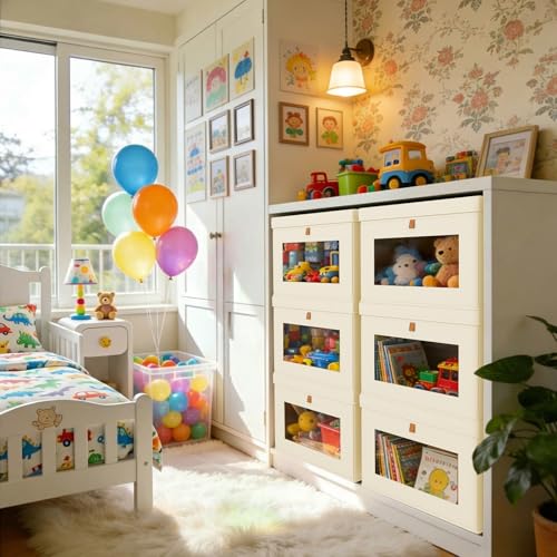 Storage Bins with Lids (4 Count)