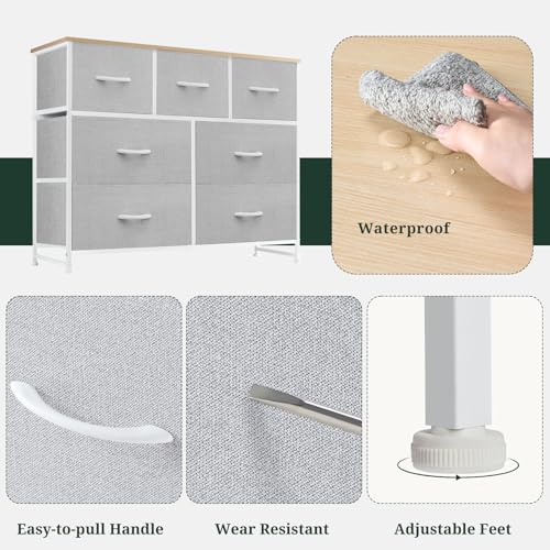 7 Drawer Dresser for Bedroom