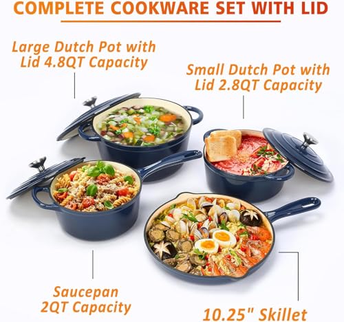 Enamel Cast Iron Cookware Set