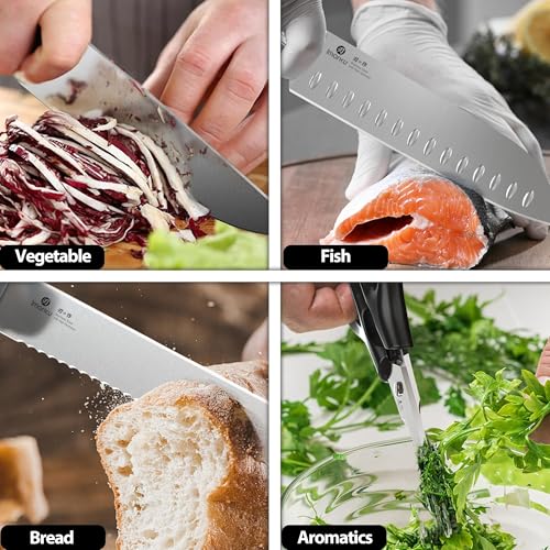 15pc Japanese Knife Set (15 Count)