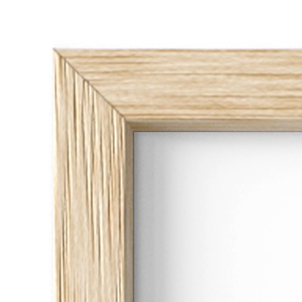 24''x36'' Beige Oak Wood Frames Set of 1