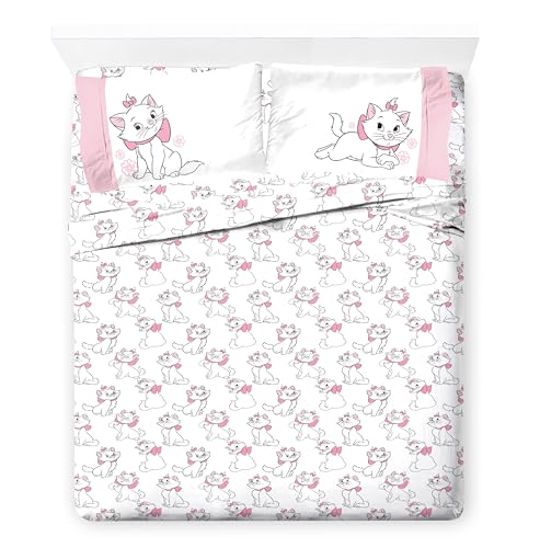 Disney Aristocats Marie Queen Comforter Set 7 Piece Kids Bedding