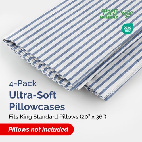 King Standard Pillow Cases Set of 4 (4 Count)