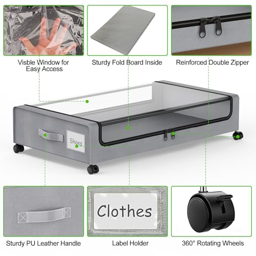 Under Bed Storage with Wheels (2 Count)
