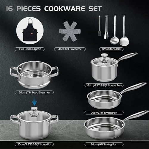 Pots and Pans Set Non Toxic