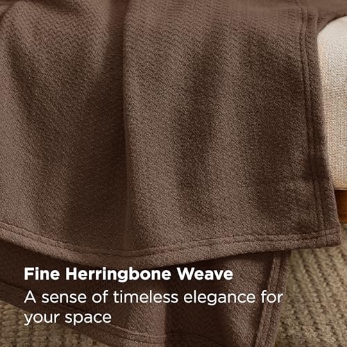 GentleSoft 100% Cotton Blanket Queen Size for Bed