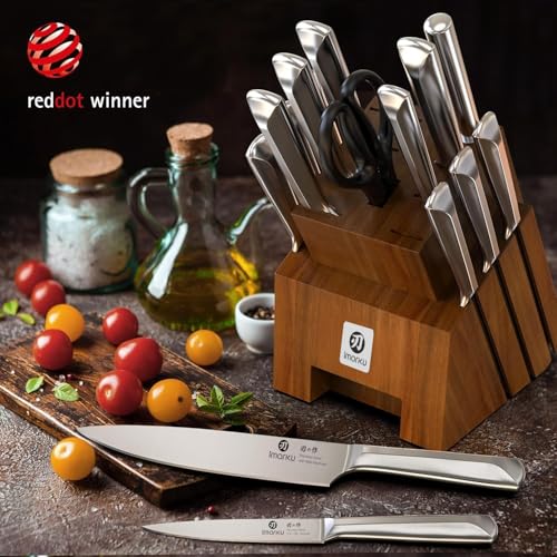 16 Piece High Carbon Japanese Stainless Steel Kitchen Knife Set (16 Count)