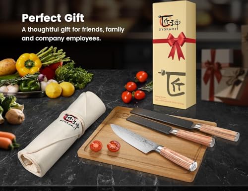 14pcs Chef Knife Set with Roll Bag (14 Count)