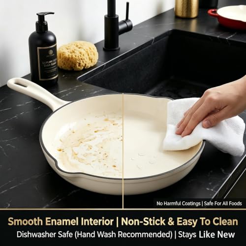 Nonstick Enameled Cast Iron Cookware Set