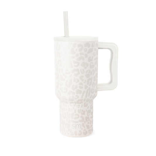 Tumbler with Handle and Straw