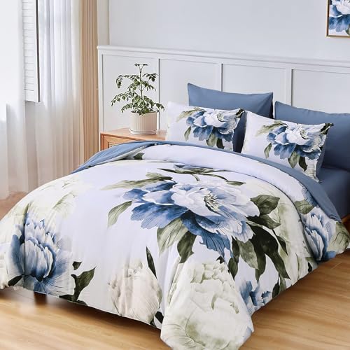 Blue Full Size Comforter Set 7 Piece Bed in a Bag