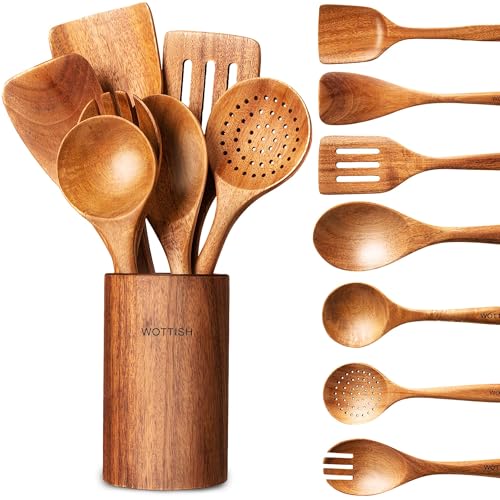 Wooden Spoons for Cooking (8 Count)