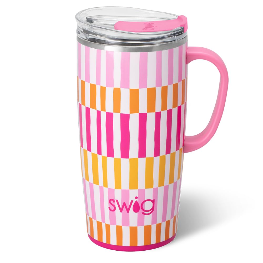 22oz Insulated Travel Mug with Handle & Lid