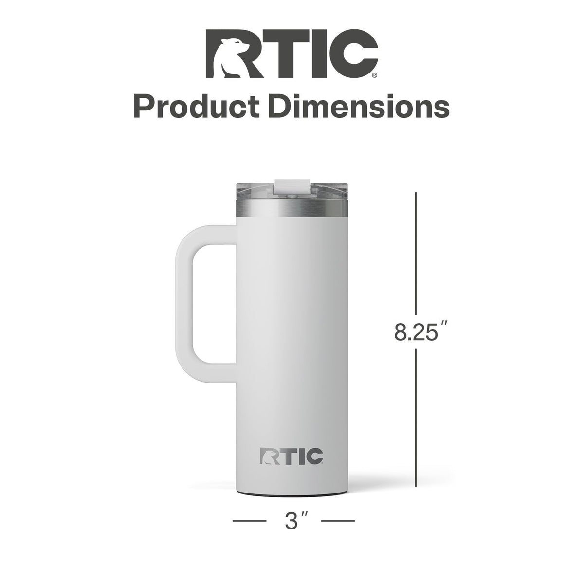 20oz Road Trip Travel Mug with Lid and Handle