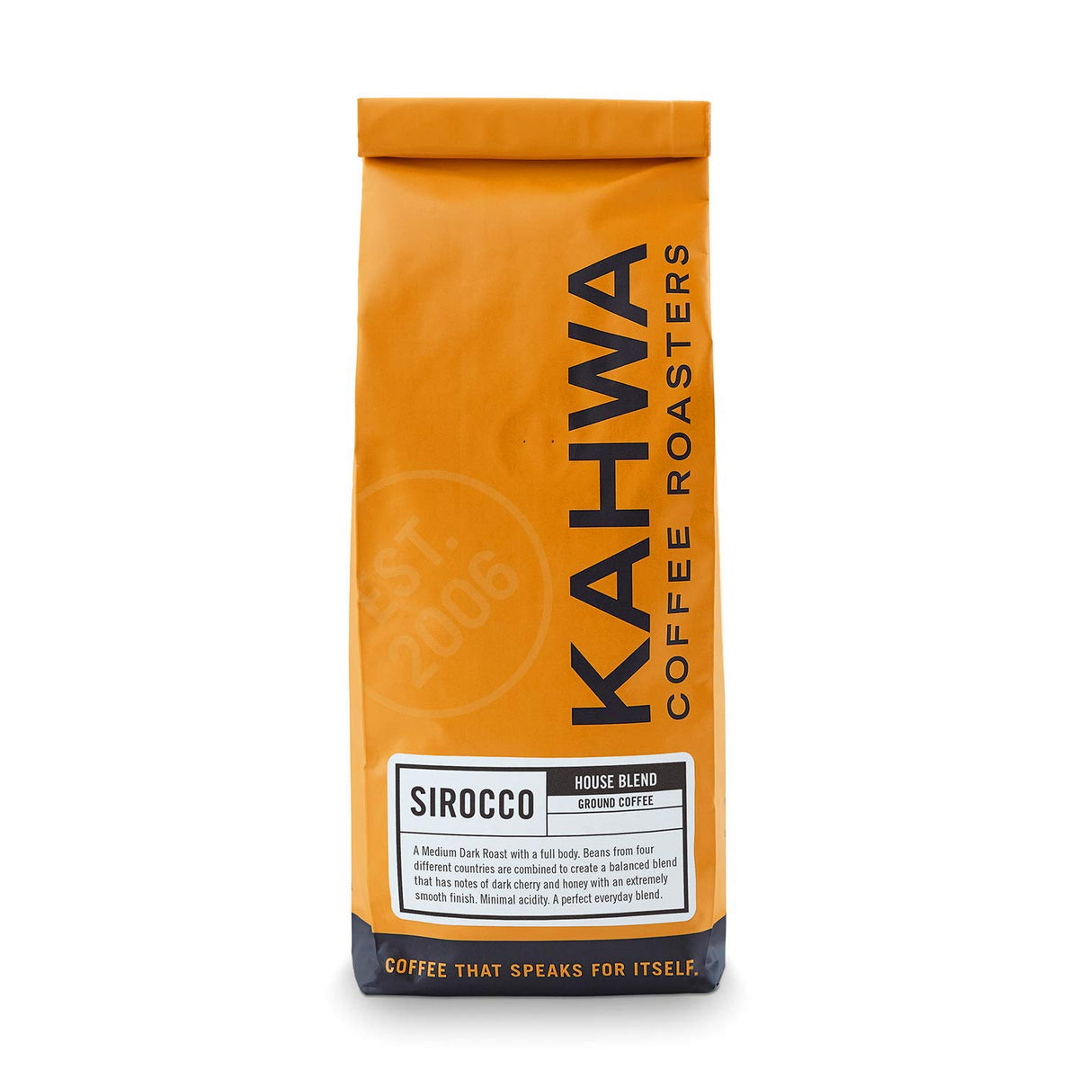 Kahwa Coffee Sirocco Medium Dark Roast House Blend (16 Ounce)