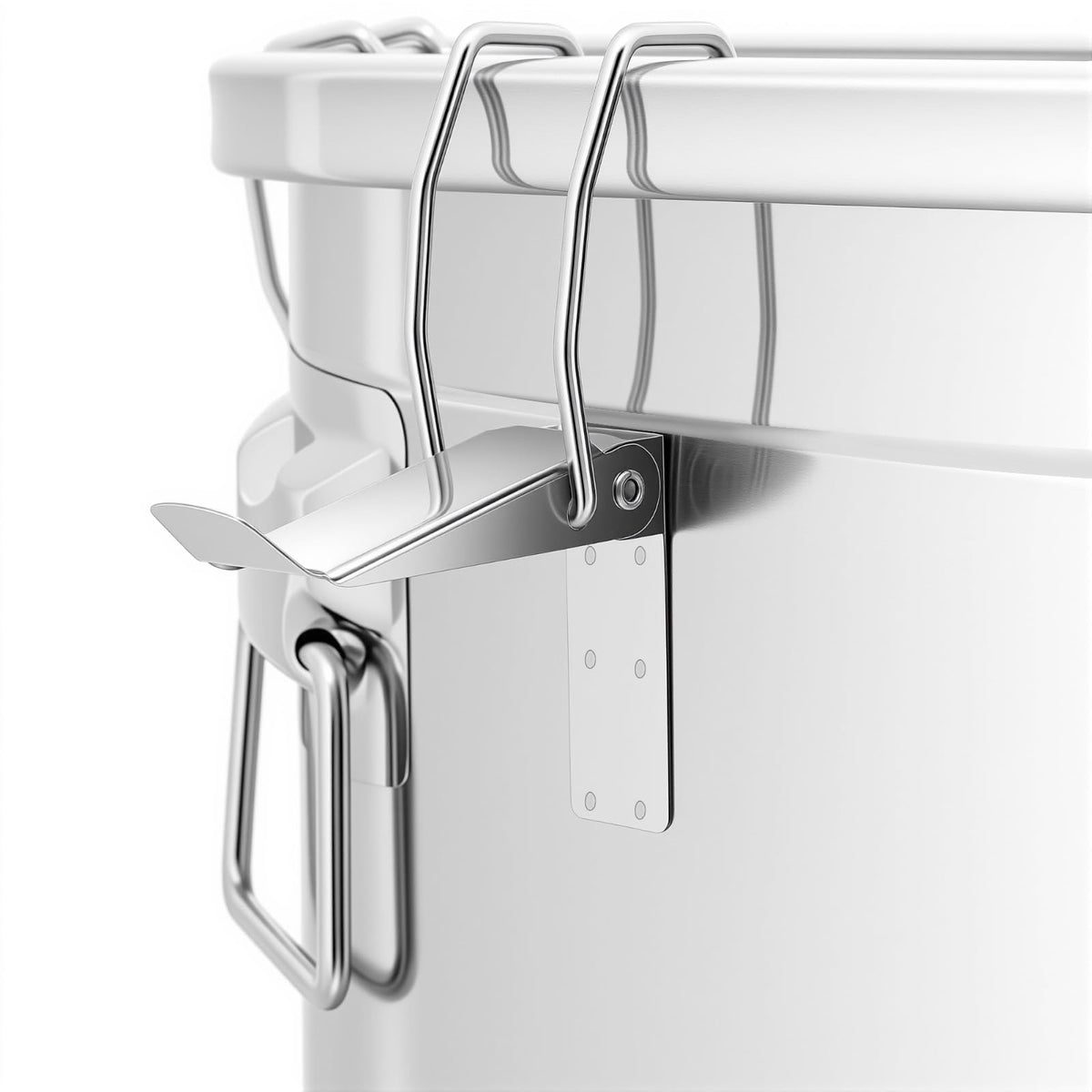 12.7Gal Stainless Steel Canister with Airtight Lid 58
