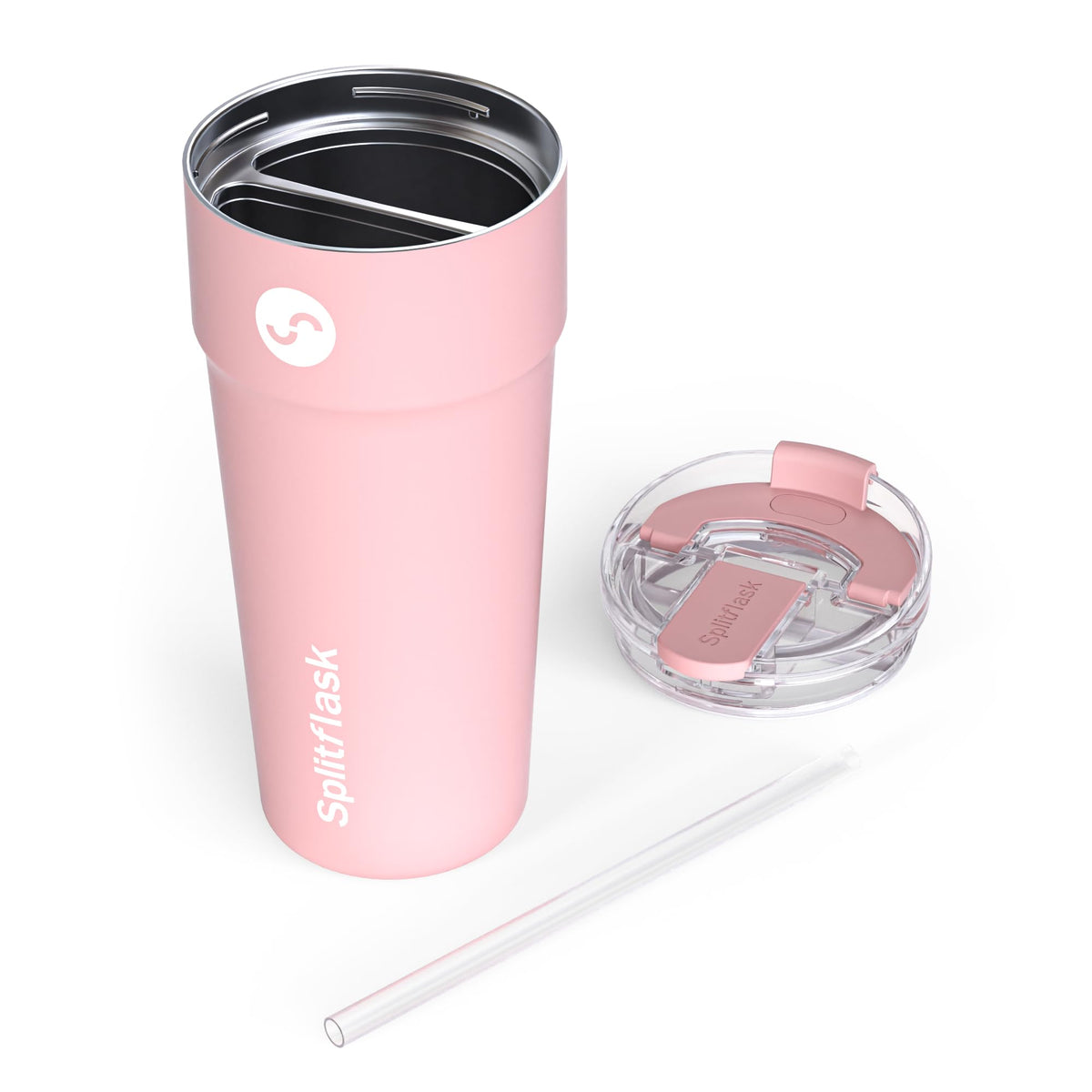 Stainless Steel Insulated Tumbler Cup with Straw & Sip Lid