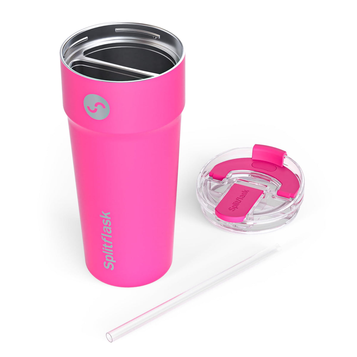 Stainless Steel Insulated Tumbler Cup with Straw & Sip Lid