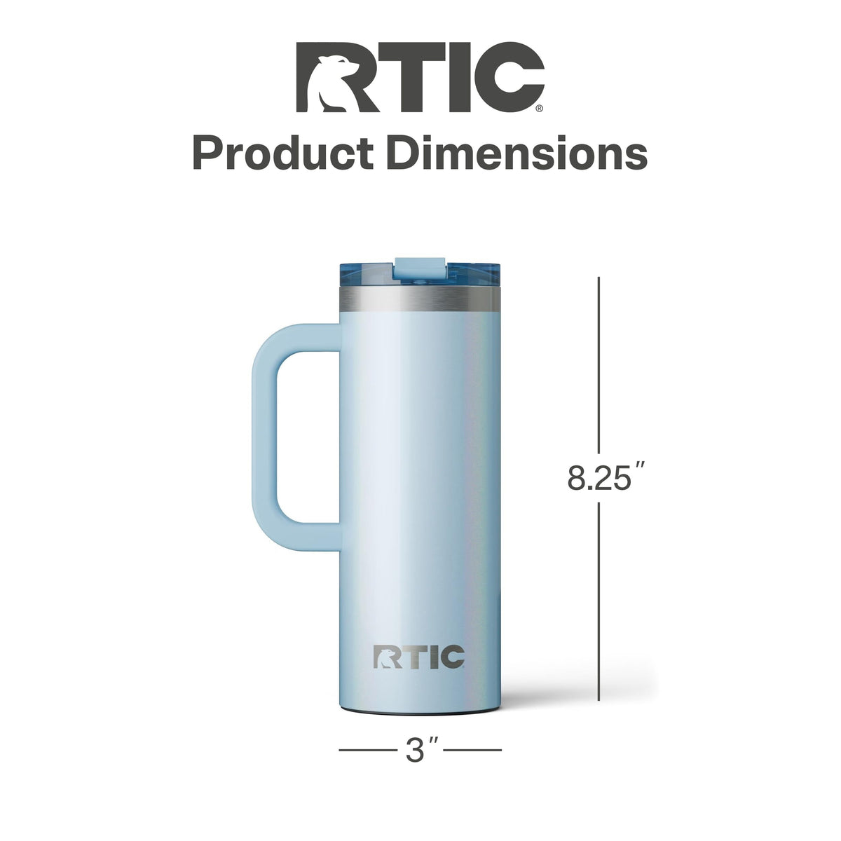 20oz Road Trip Travel Mug with Lid and Handle