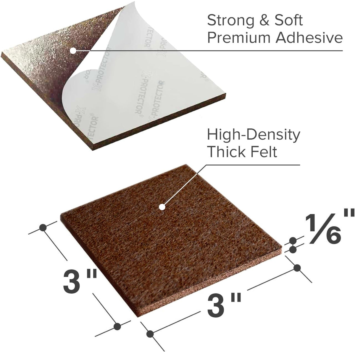 Felt Furniture Pads (12 Count)