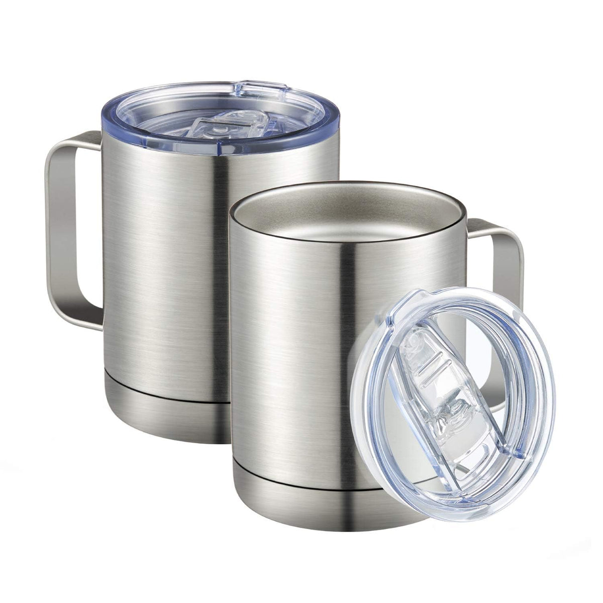 12oz Coffee Mug With Handle 2 Pack Bulk (2 Count)