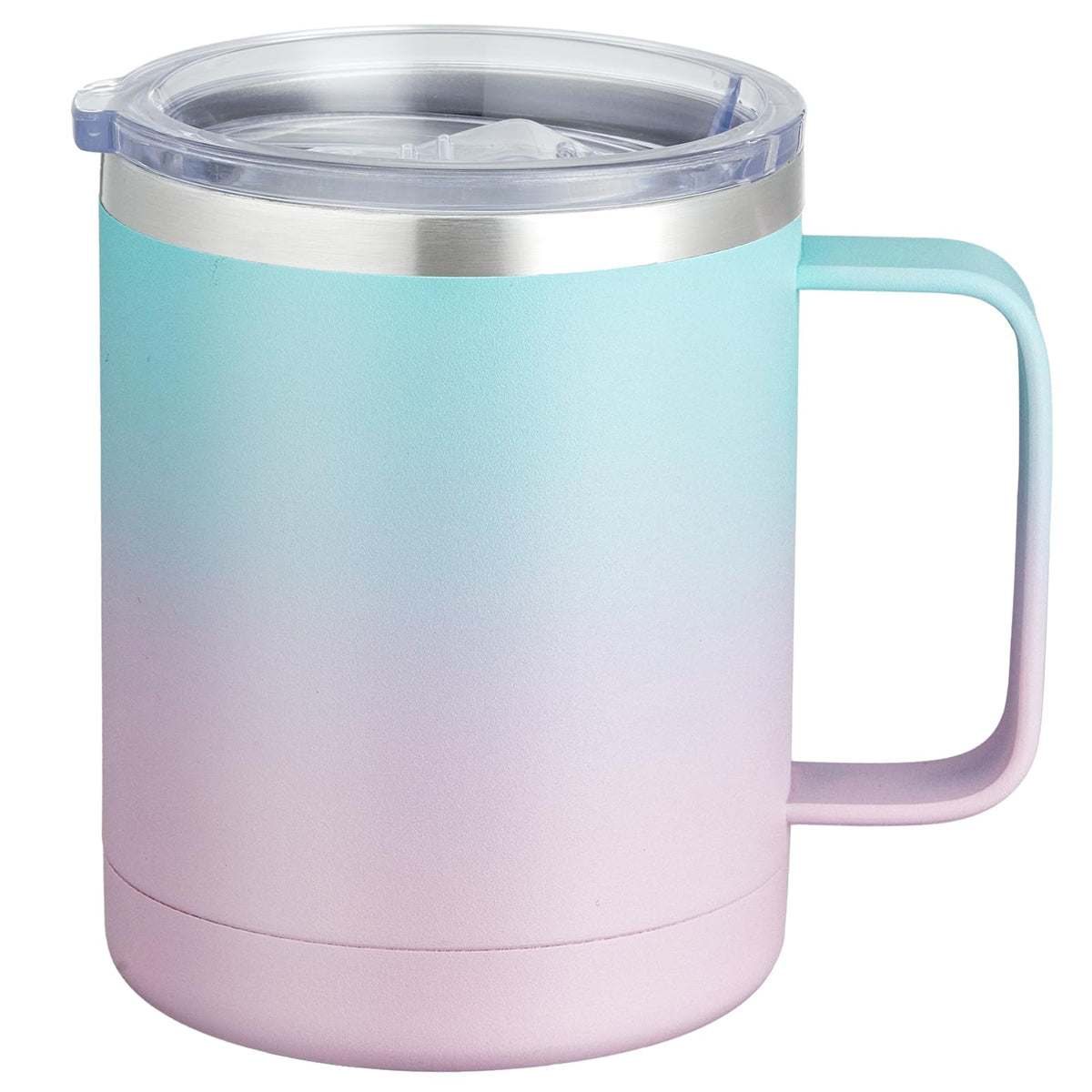 12oz Coffee Mug With Handle and Sliding Lid