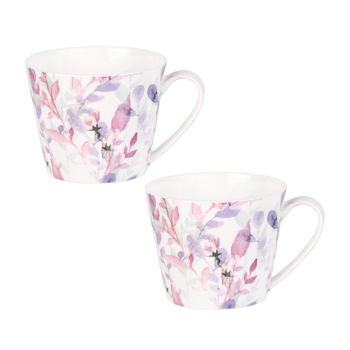 Bone China Coffee Mugs (2 Count)