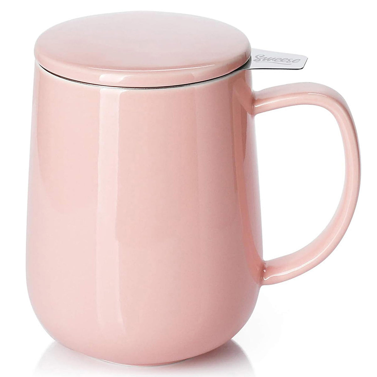 20 OZ Porcelain Tea Mug with Infuser and Lid