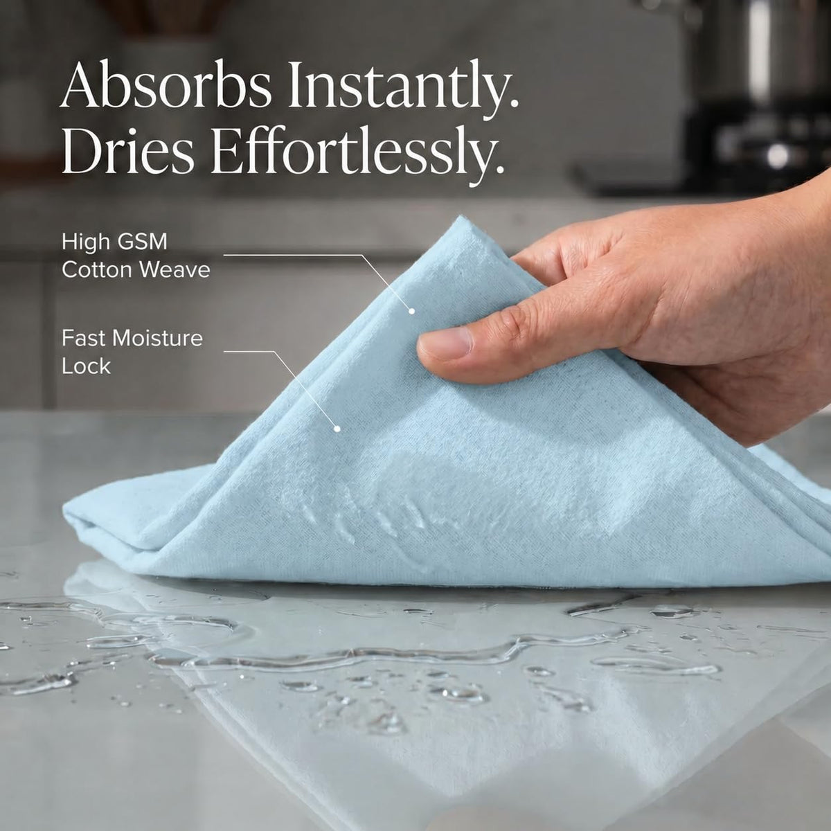 Kitchen Towels Cotton Dish Towels 20”x30” (6 Count)